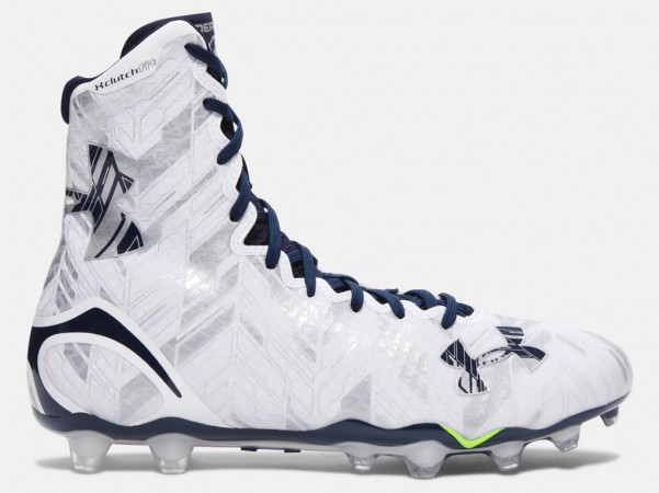 Under Armour Men's Lacrosse White-Navy Cleat