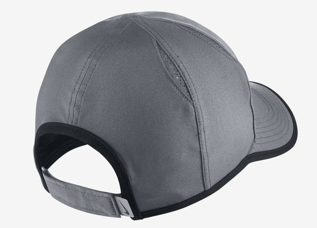 Grey-Black Nike Feather Light Tennis Hat