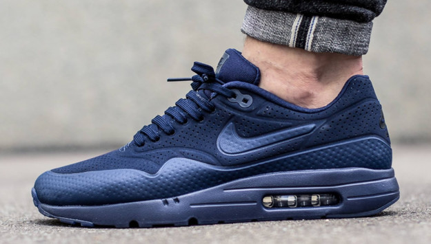 Nike Air Max 1 Ultra Moire Midnight Navy-Midnight, Side View