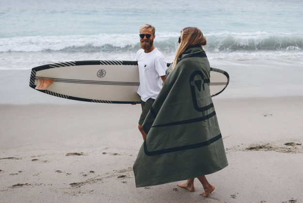 Outstanding Woolrich x Almond Surfboards