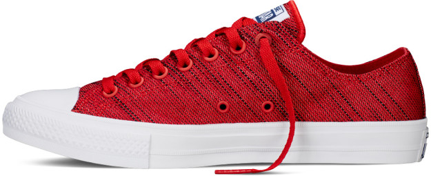 Red All Star II Knit Kicks by Converse, Side