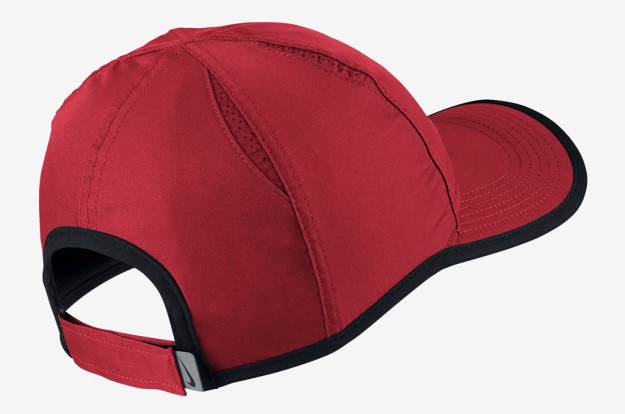 Red-Black Nike Feather Light Tennis Hat