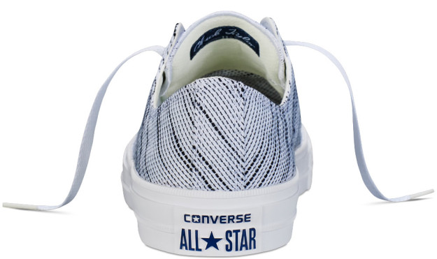 White Converse All Star II Knit Kicks, Heel Tab
