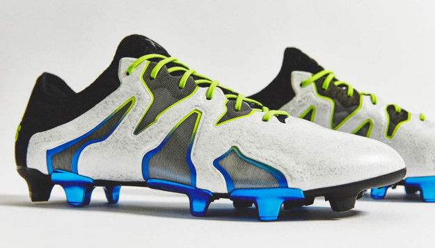 adidas X15+ SL White-Shock Blue Football Boots