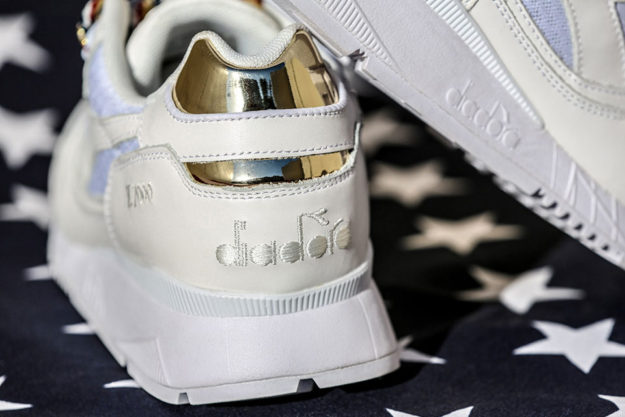 White Sneaker by Diadora, Heel Tab
