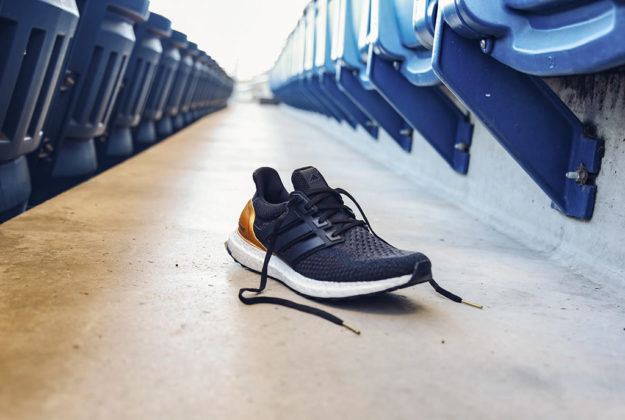 Black Adidas UltraBOOSTs Football Shoes