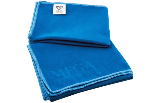 Blue Non Slip Yoga Towel