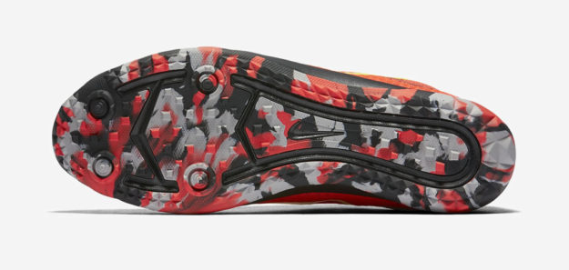 Crimson Nike Zoom Rival Waffle XC Track Shoe, Sole