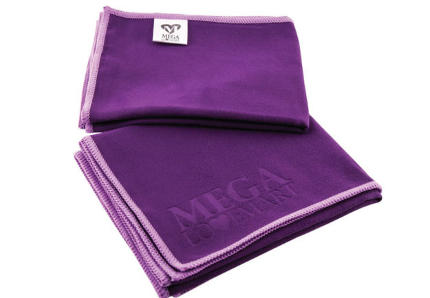 Purple Non Slip Yoga Towel