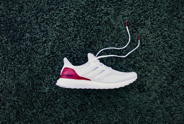 White Adidas UltraBOOSTs Football Shoes