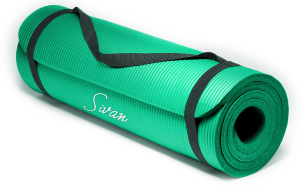 green Sivan Health And Fitness Yoga And Pilates Mat
