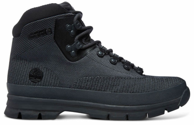 Black Men's Euro Hiker Mid Jacquard Boots By Timberland