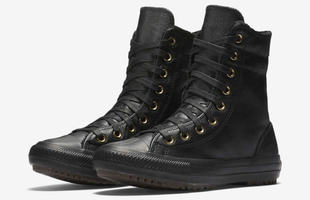 black leather converse boots womens 