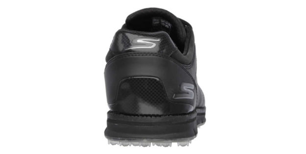 Skechers Black GO GOLF Elite Shoes For Men, Heel Tab