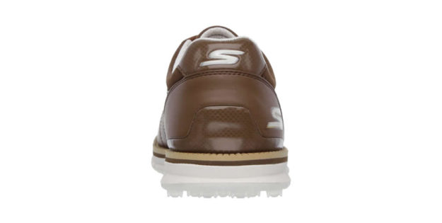Skechers Brown GO GOLF Elite Shoes For Men, Heel Tab