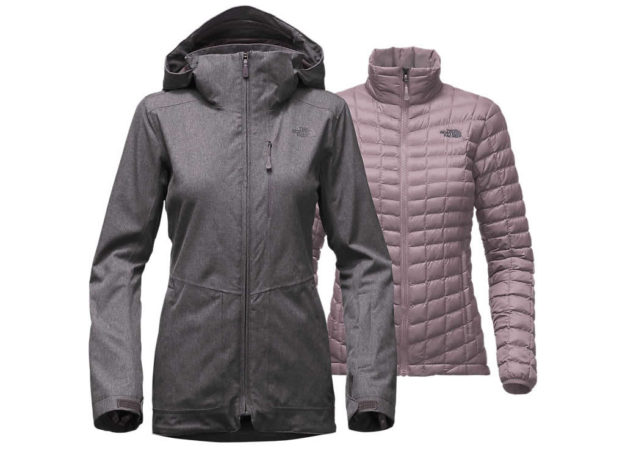 The North Face Grey ski jacket for women